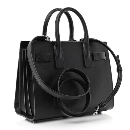 Saint Laurent Grained Calfskin Nano Sac De Jour Black 3 of 10