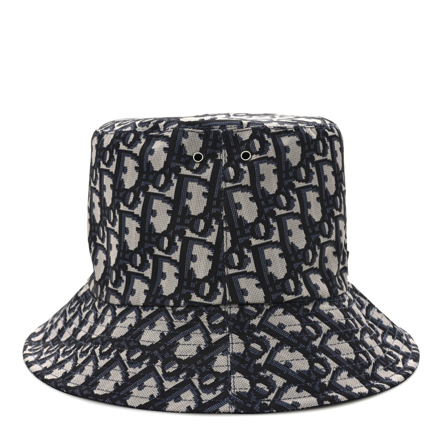 Christian Dior Oblique Reversible Teddy-D Brim Bucket Hat 57 Blue 7 of 13