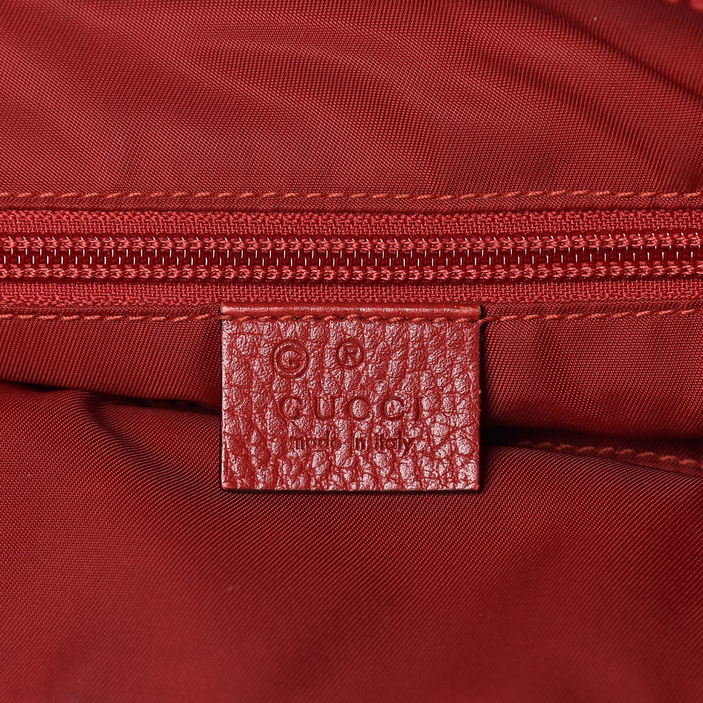 Nylon Monogram Dollar Calfskin Flat Messenger Bag Vibrant Red