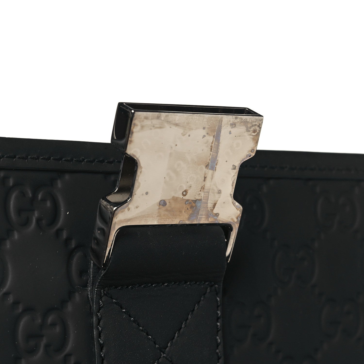 Gucci Rubber Guccissima Medium Messenger Bag Black 11 of 11