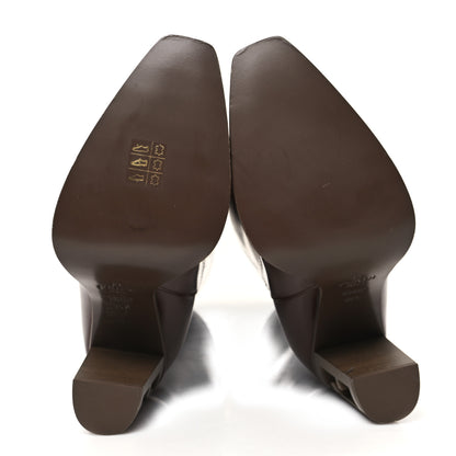 Fendi Vitello Abrasivato 110mm Cut Baguette Knee Boots 36.5 Cuoio 6 of 9