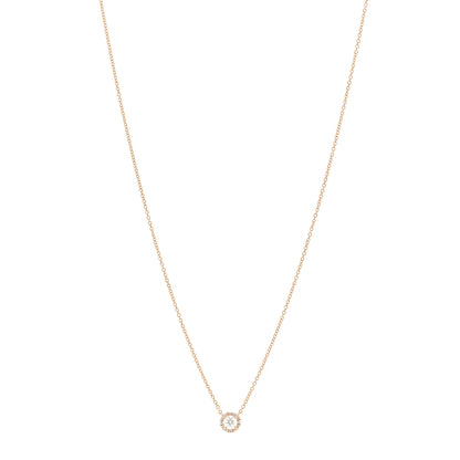 Tiffany 18K Rose Gold Diamond .25ctw Soleste Pendant Necklace 1 of 4