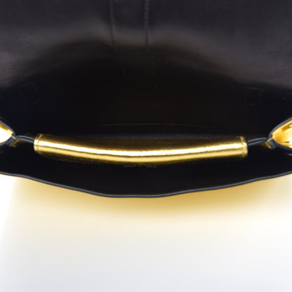 Prada Vitello Soft Chain Flap Bag Gold 5 of 8
