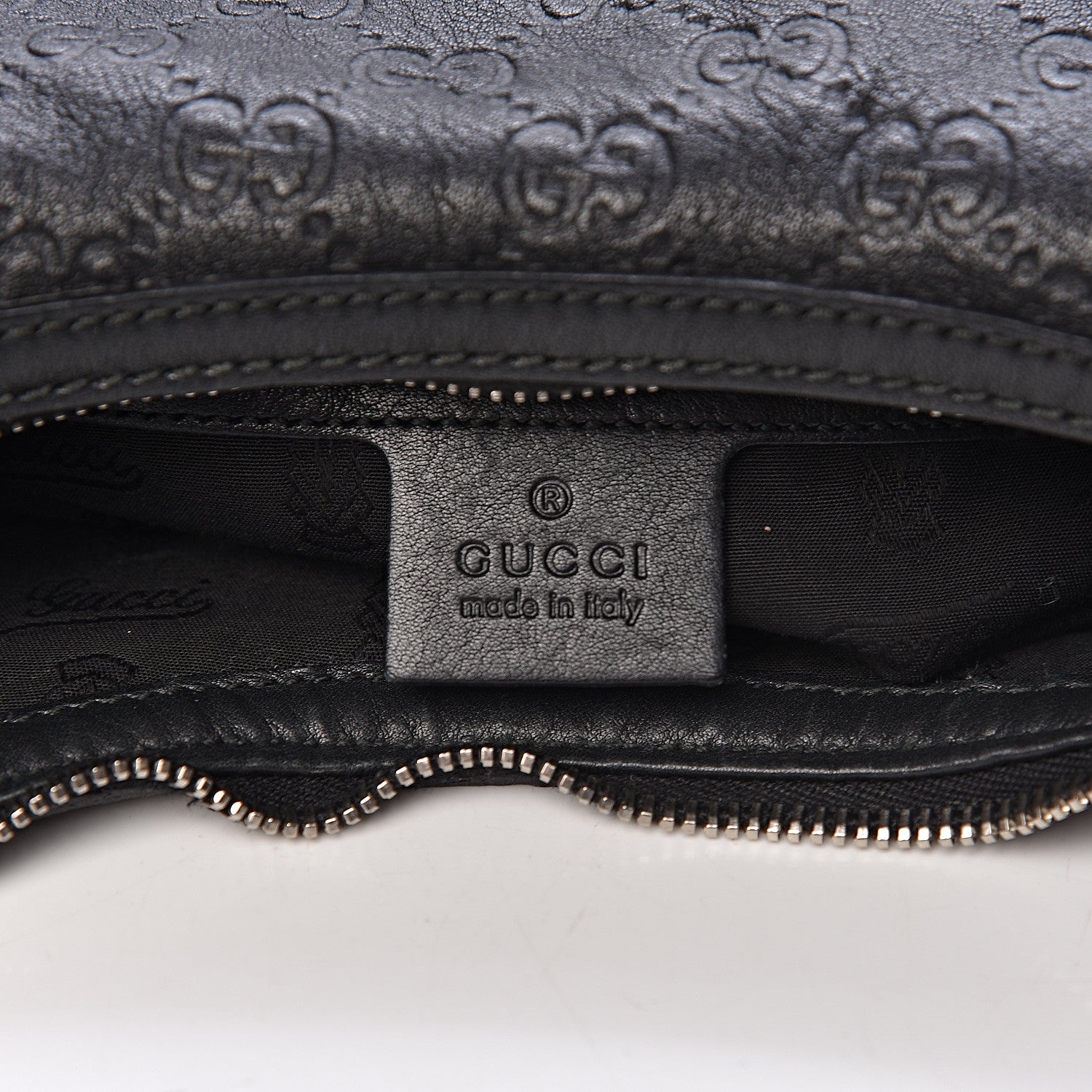 Gucci Guccissima Medium GG Twins Hobo Black 5 of 9