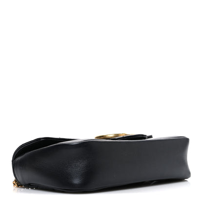 Gucci Calfskin Matelasse Super Mini GG Marmont Shoulder Bag Black 4 of 10