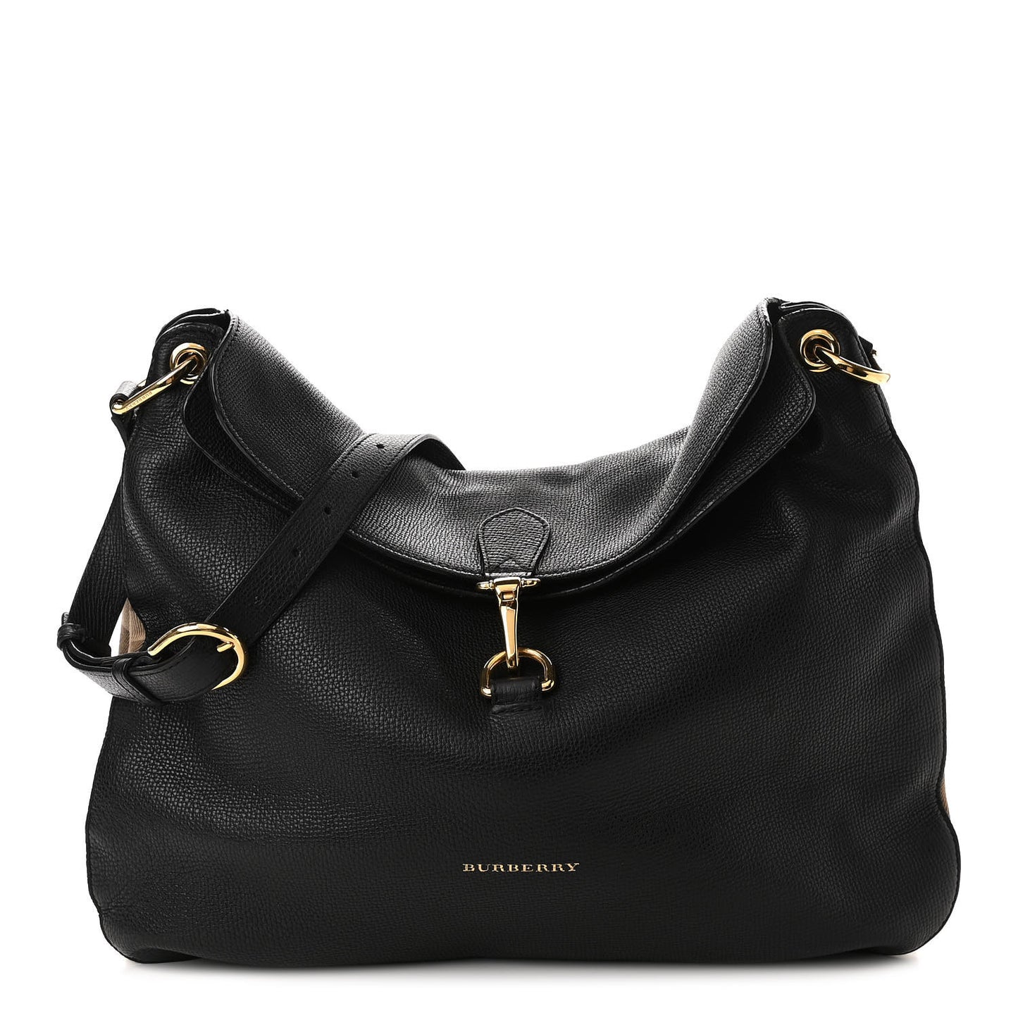 Derby Calfskin House Check Cornwall Hobo Black