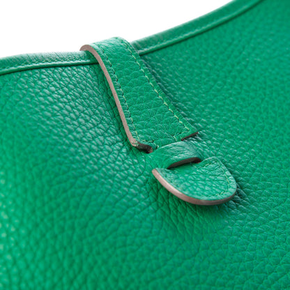 Hermes Taurillon Clemence Evelyne III PM Vert Menthe 19 of 28