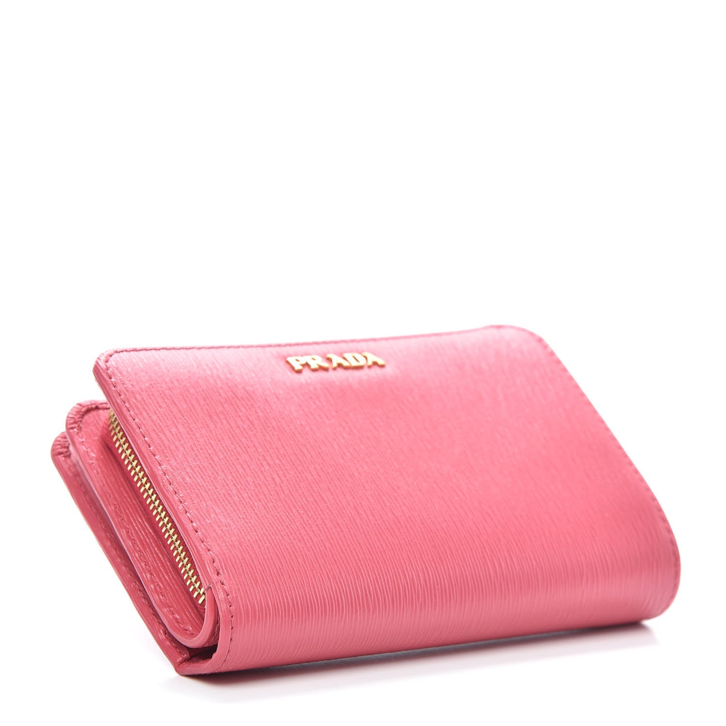 Vitello Move Bi-Color Compact Wallet Peonia Geranio