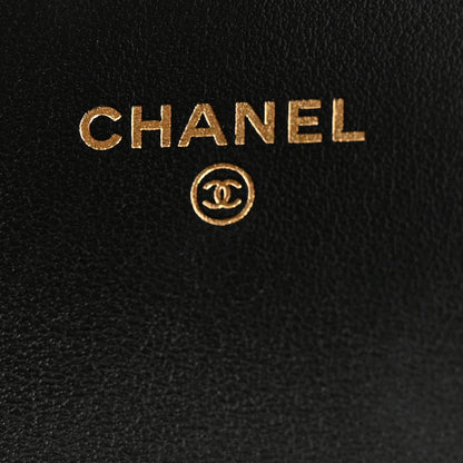 Chanel Shiny Caviar Quilted Clutch With Chain Black 8 of 15