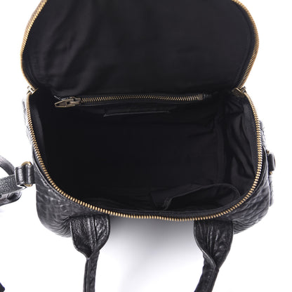 Alexander Wang Pebbled Lambskin Rockie Black Antique Brass Hardware 5 of 9