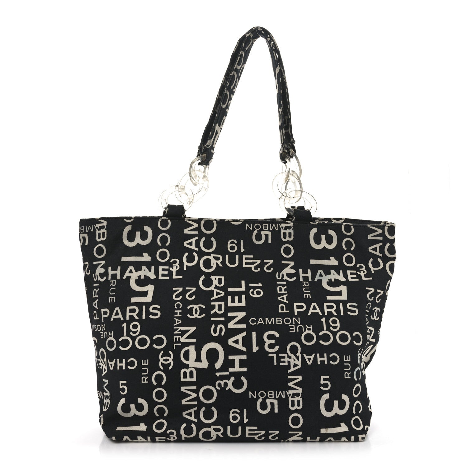 Chanel Canvas 31 Rue Cambon Beach Tote Black 1 of 11