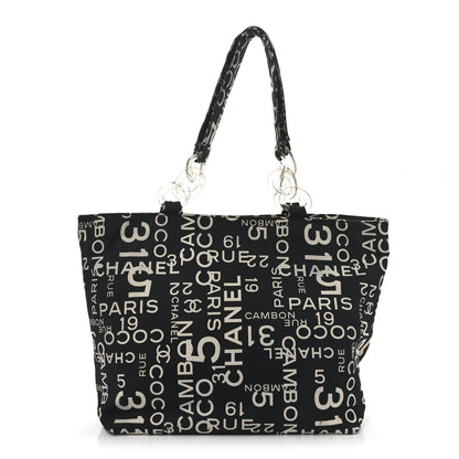 Chanel Canvas 31 Rue Cambon Beach Tote Black 1 of 11