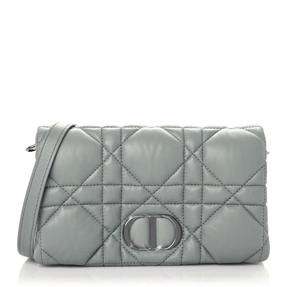 Christian Dior Calfskin Macrocannage Mini Caro Bag Grey 1 of 9