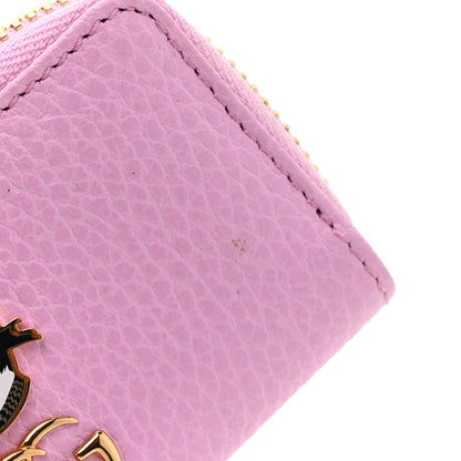 Gucci Dollar Calfskin Bosco Zip Around Key Case Malva 5 of 7