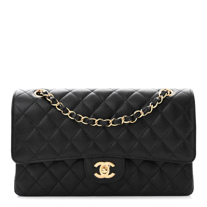 Chanel Caviar Quilted Medium Double Flap Black 1 of 11