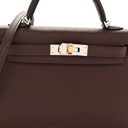 Hermes Epsom Mini Kelly Sellier 20 Rouge Sellier 8 of 13