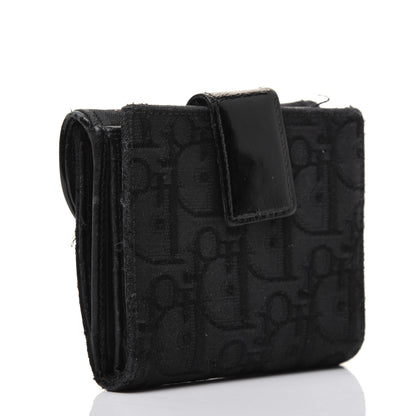 Christian Dior Monogram Compact Saddle Wallet Black 3 of 24