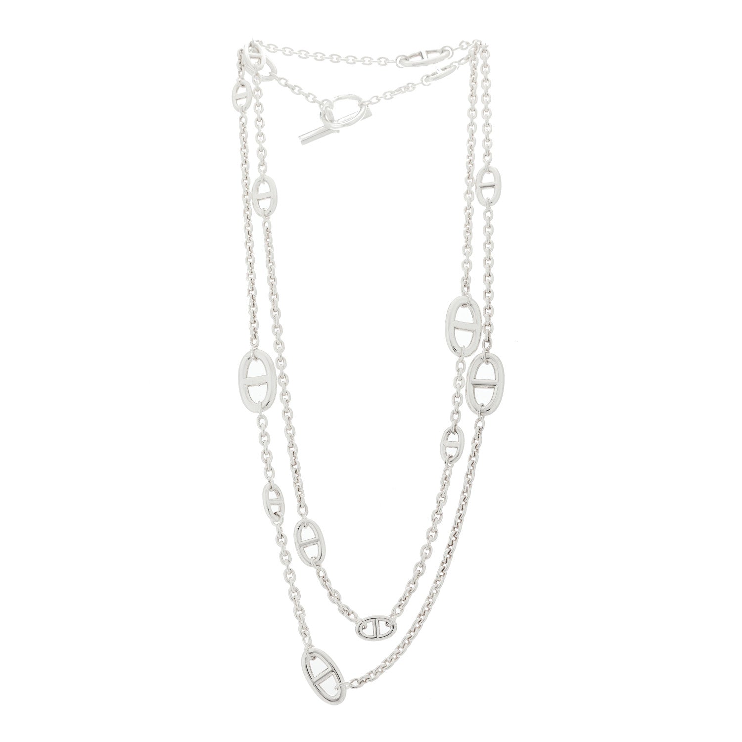 Hermes Sterling Silver Farandole Necklace 120 3 of 6