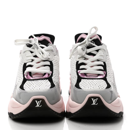 Louis Vuitton Mix Materials Suede Calfskin Run 55 Sneakers 40 Pink 2 of 7