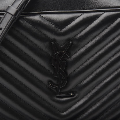 Saint Laurent Calfskin Matelasse Monogram Lou Camera Bag Black 9 of 13