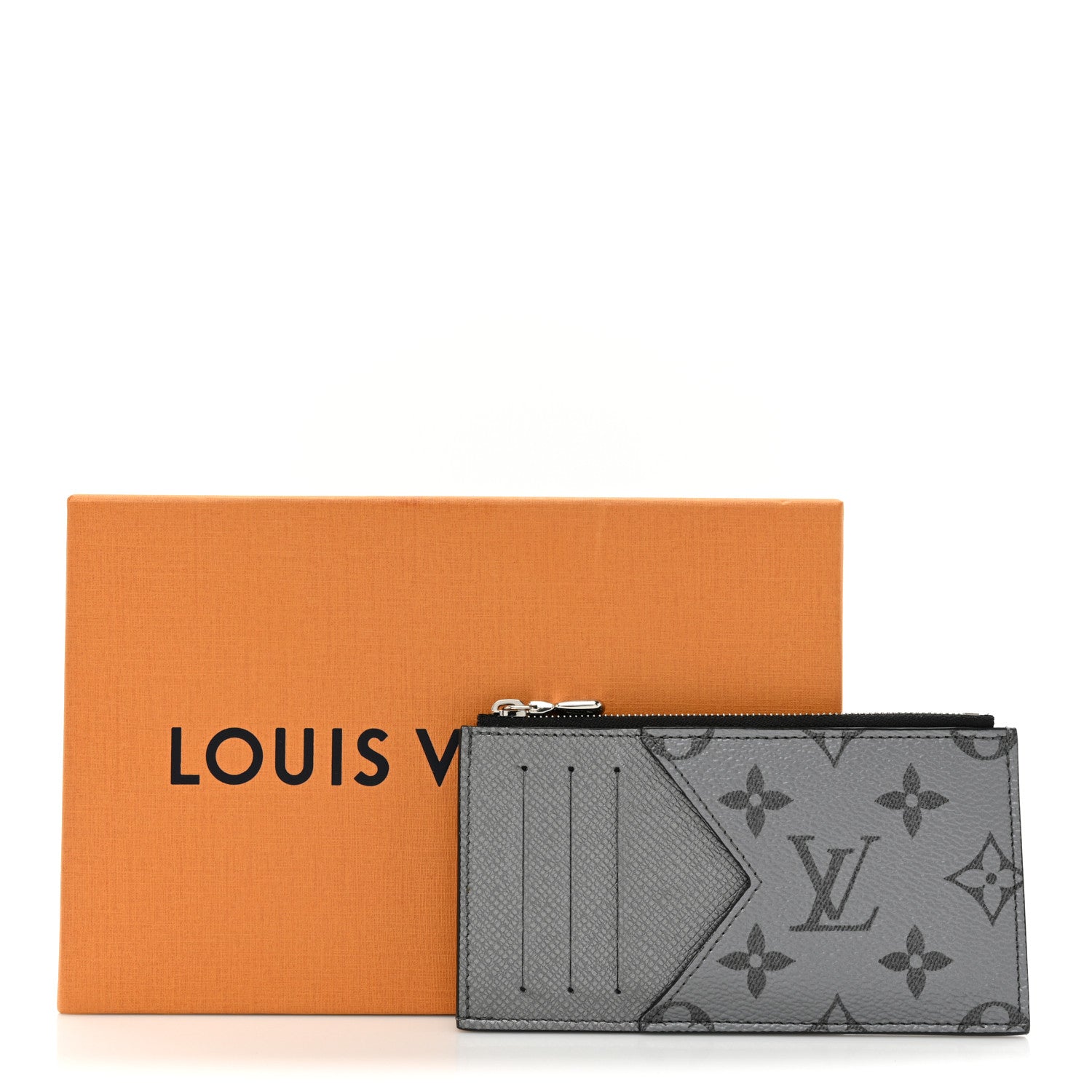 Louis Vuitton Taigarama Coin Card Holder Gunmetal 9 of 9