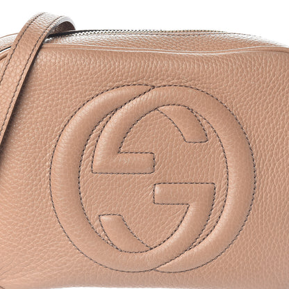 Gucci Pebbled Calfskin Small Soho Disco Bag Rose Beige 7 of 9
