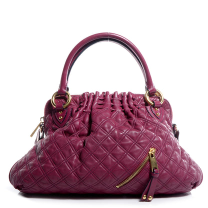 Marc Jacobs Leather Quilted Cecilia Violet 1 of 9