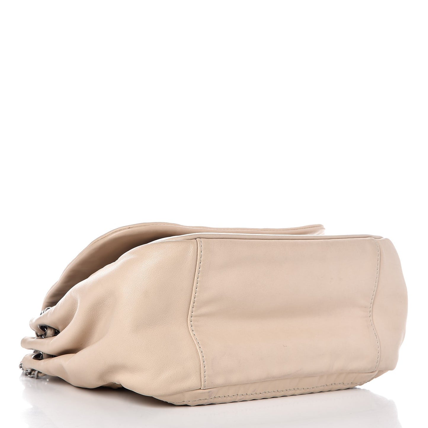 Smooth Calfskin Luxe Ligne Flap Light Beige