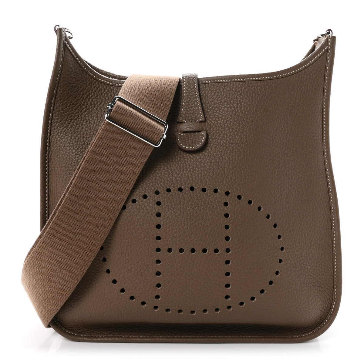 Hermes Taurillon Clemence Evelyne III PM Etoupe 1 of 10