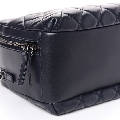 Chanel Lambskin Quilted Medium Trendy CC Bowling Bag Navy 10 of 12