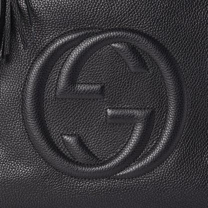 Gucci Pebbled Calfskin Large Soho Hobo Black 12 of 13