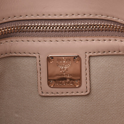 MCM Metallic Visetos Millie Wallet On Chain Champagne Gold 6 of 9