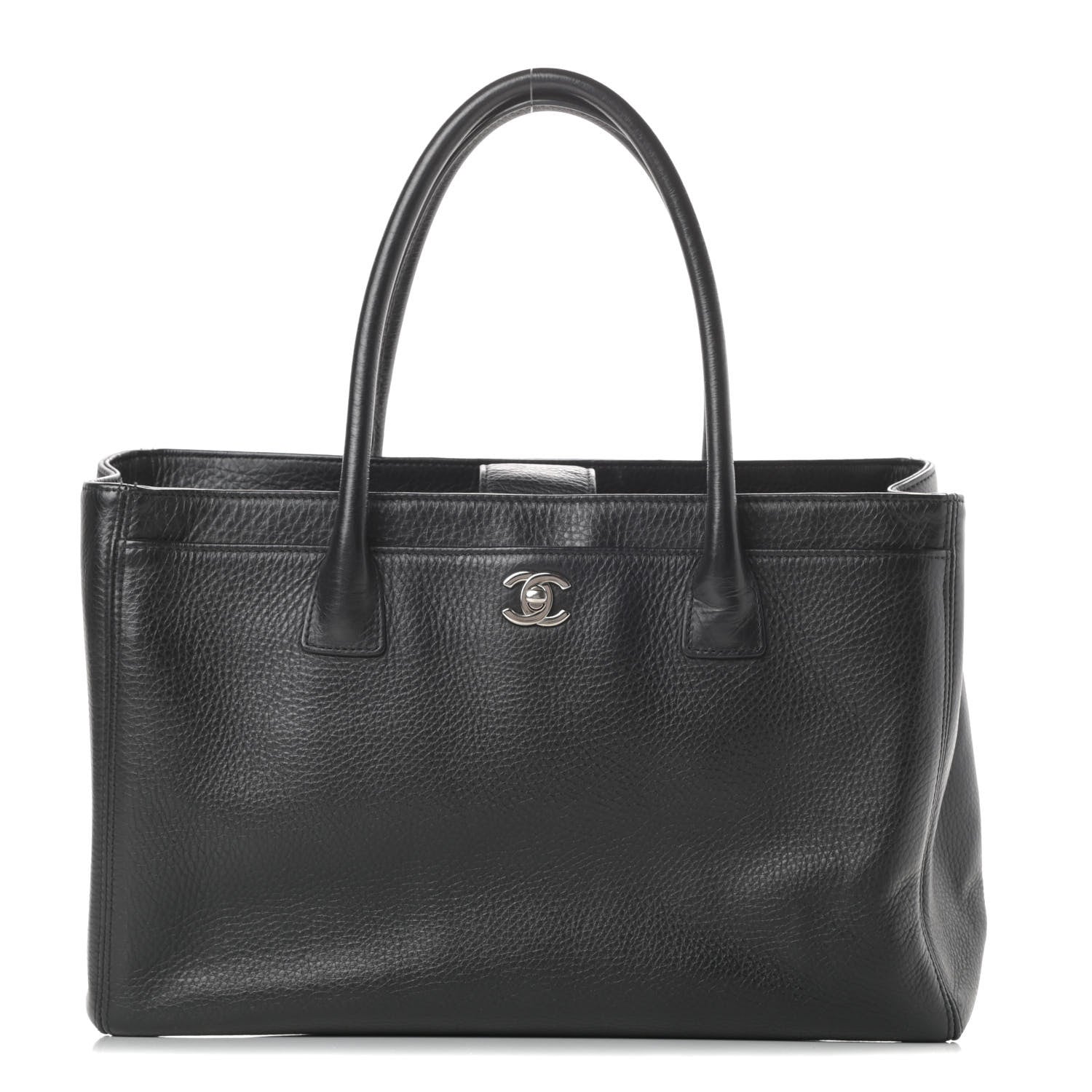 Chanel Calfskin Cerf Executive Shopper Tote Black 1 of 15