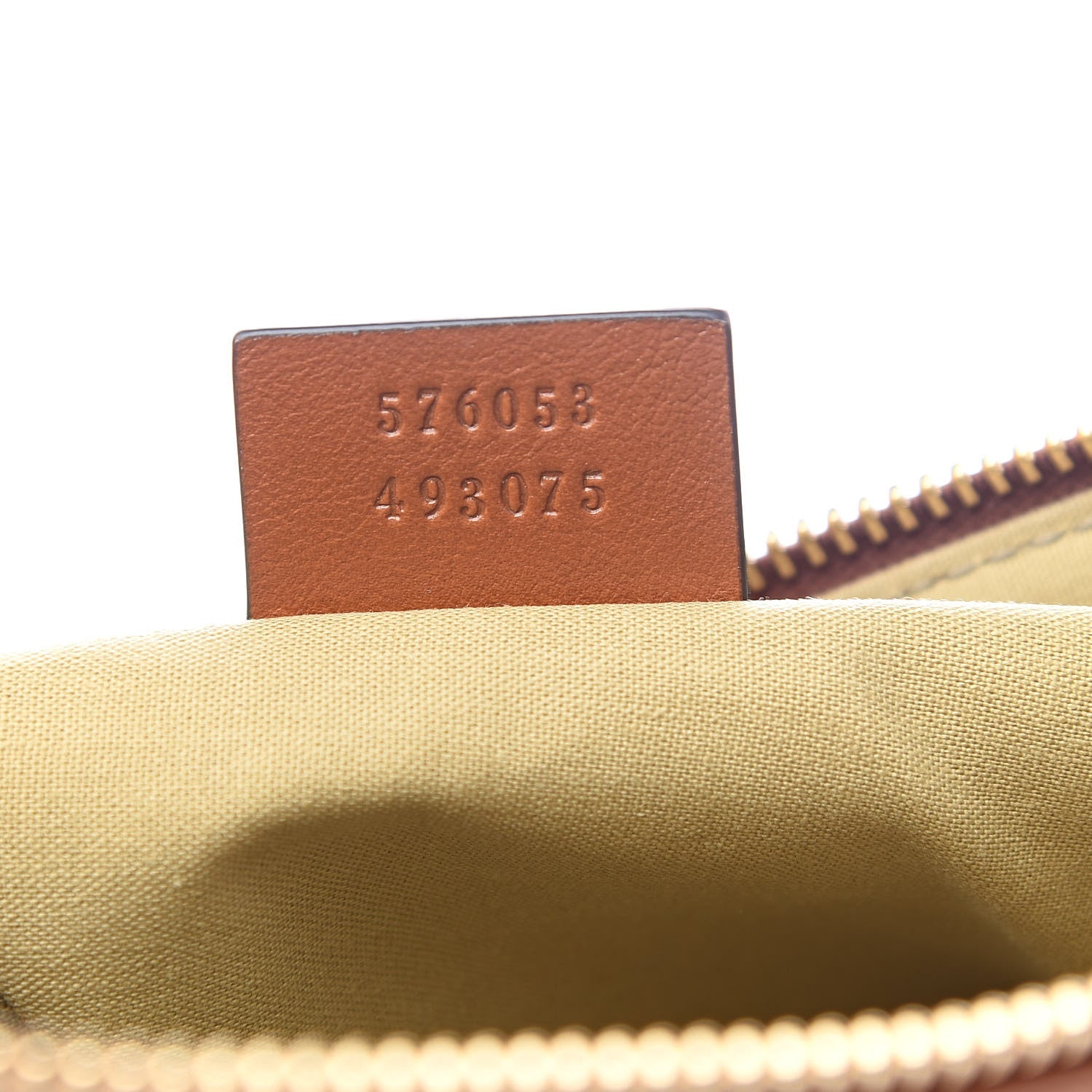 Gucci Vintage Canvas Web Pouch Sand Cuir 7 of 11