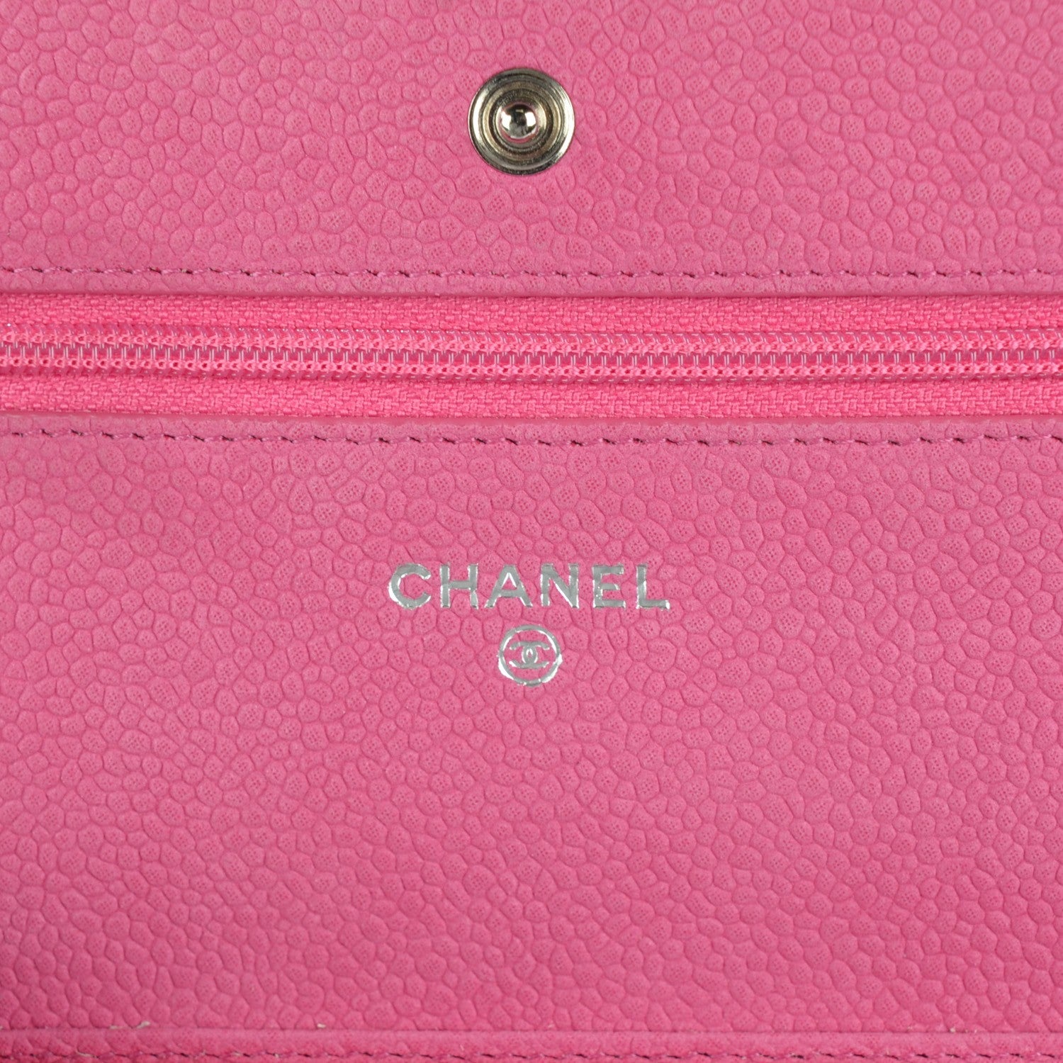Chanel Iridescent Caviar Quilted Wallet on Chain WOC Pink 6 of 8