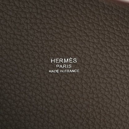 Hermes Taurillon Clemence Picotin Lock 18 PM Etoupe 6 of 9