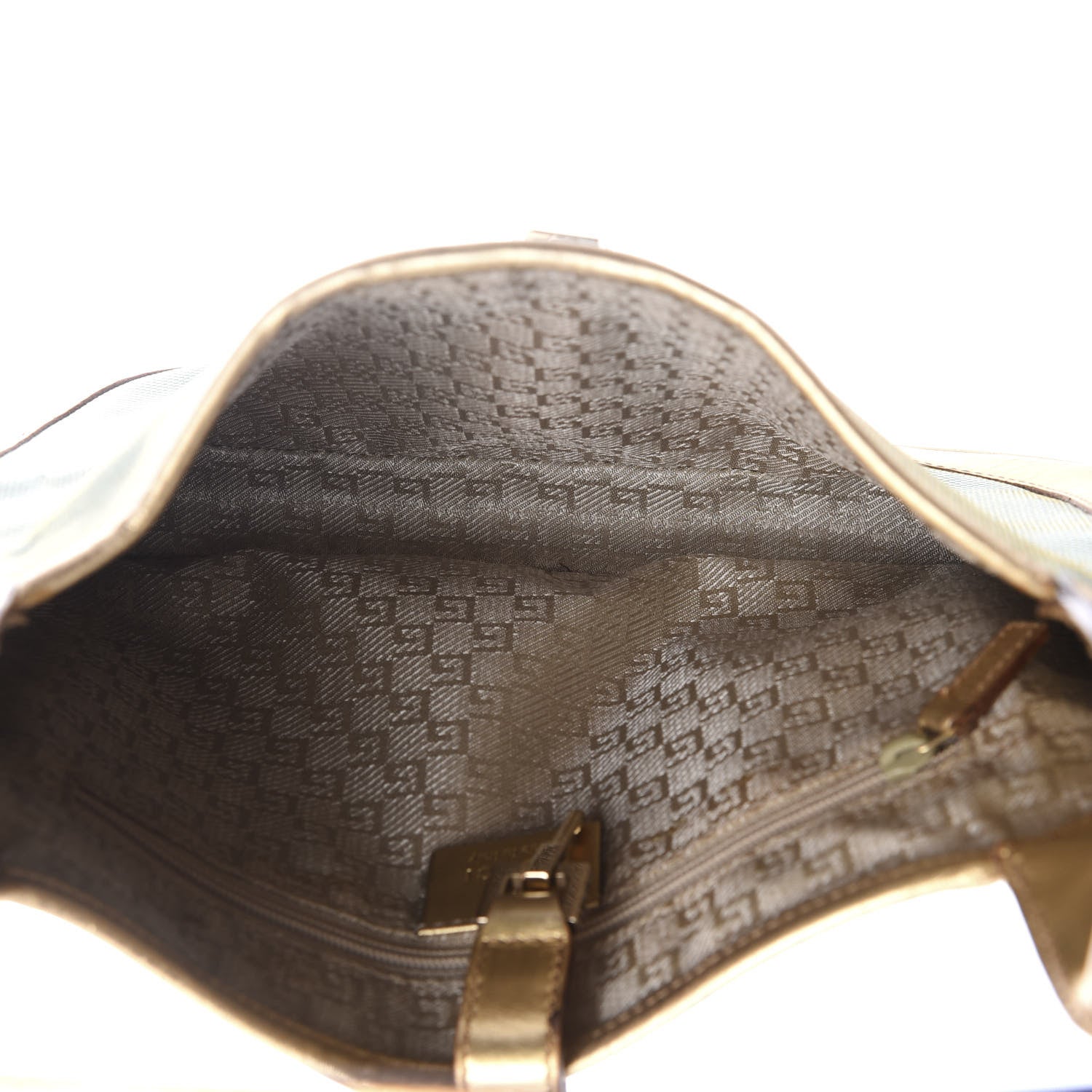 Gucci Metallic Calfskin Jackie O Hobo Gold 4 of 8