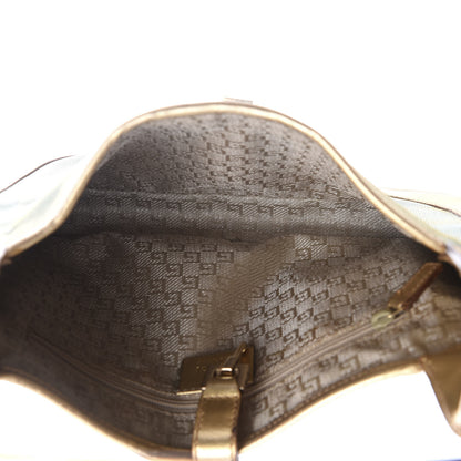 Gucci Metallic Calfskin Jackie O Hobo Gold 4 of 8