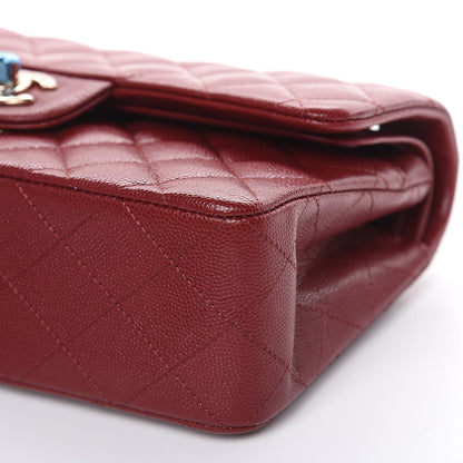 Chanel Caviar Quilted Small Double Flap Burgundy 9 of 10