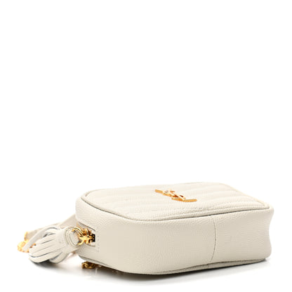 Saint Laurent Grain De Poudre Matelasse Monogram Baby Lou Camera Bag Crema Soft 4 of 7