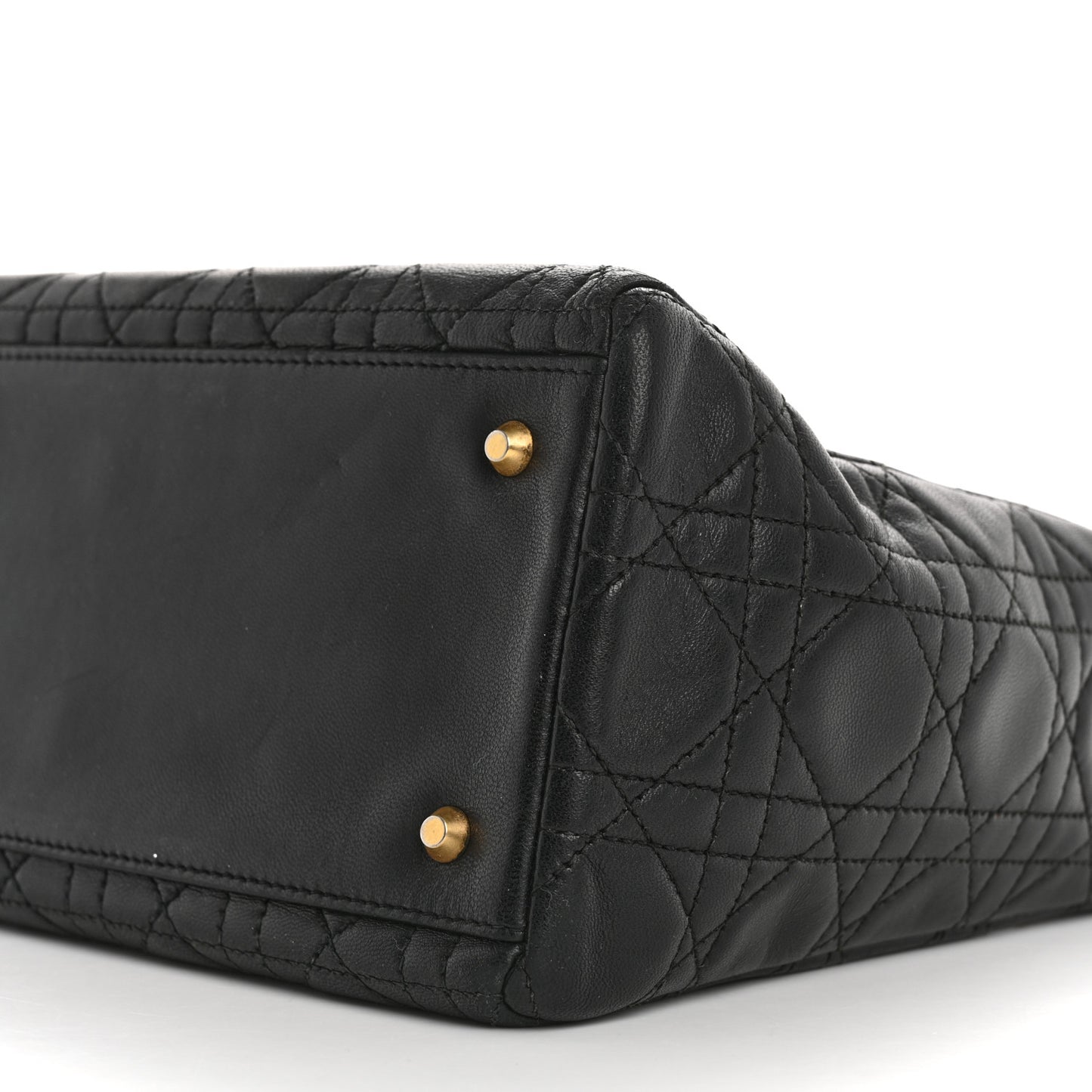 Lambskin Cannage Medium Lady Dior Black
