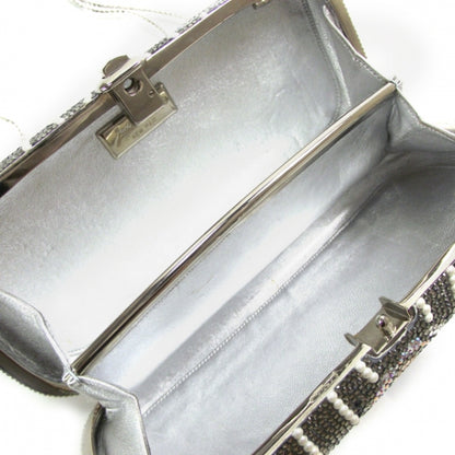Judith Leiber Swarovski Crystal Pearl Roses Minaudiere 7 of 8
