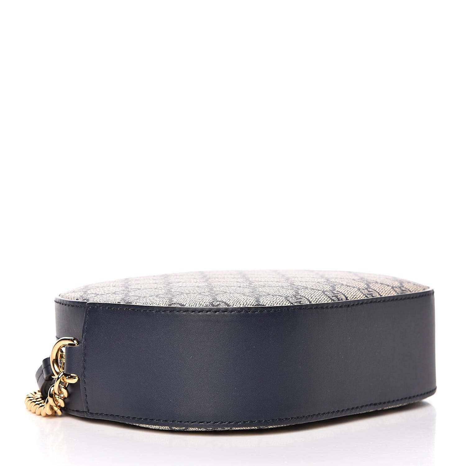 Gucci GG Supreme Monogram Mini Chain Shoulder Bag Beige Blue 4 of 12