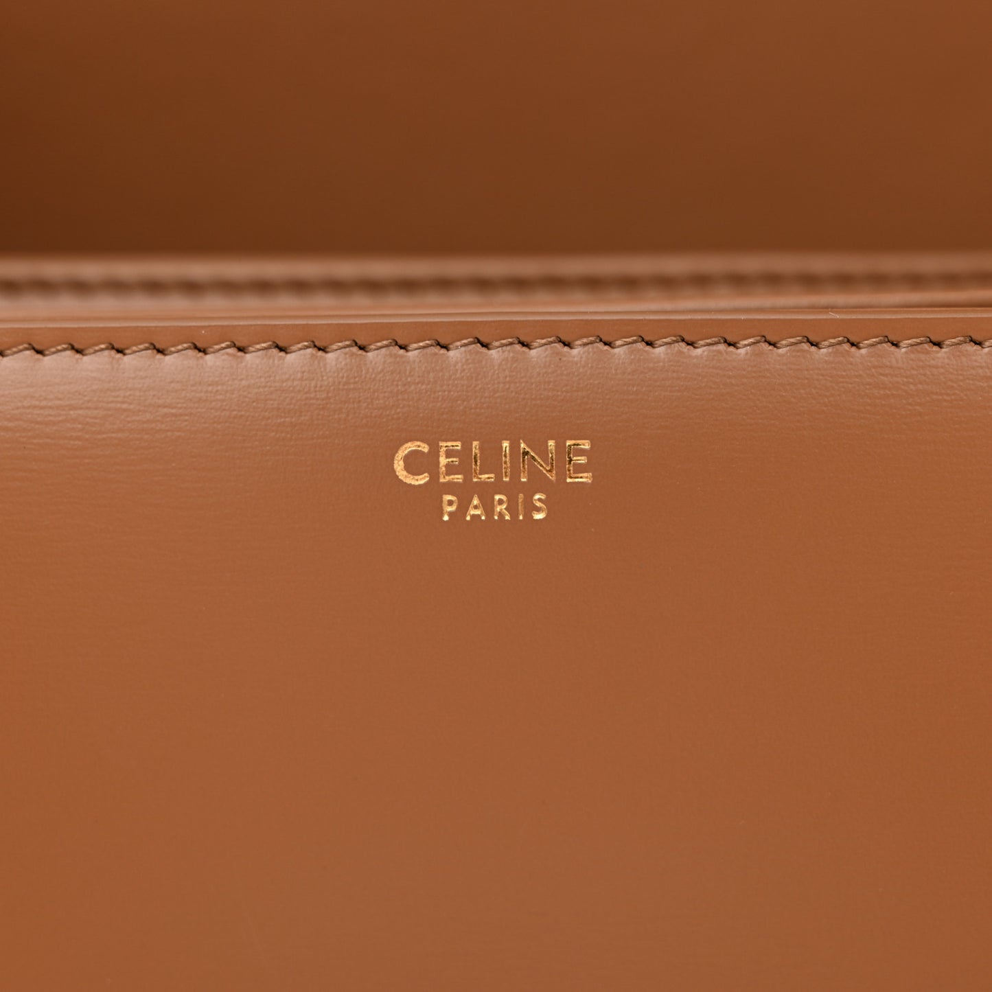 Shiny Calfskin Medium Triomphe Bronze