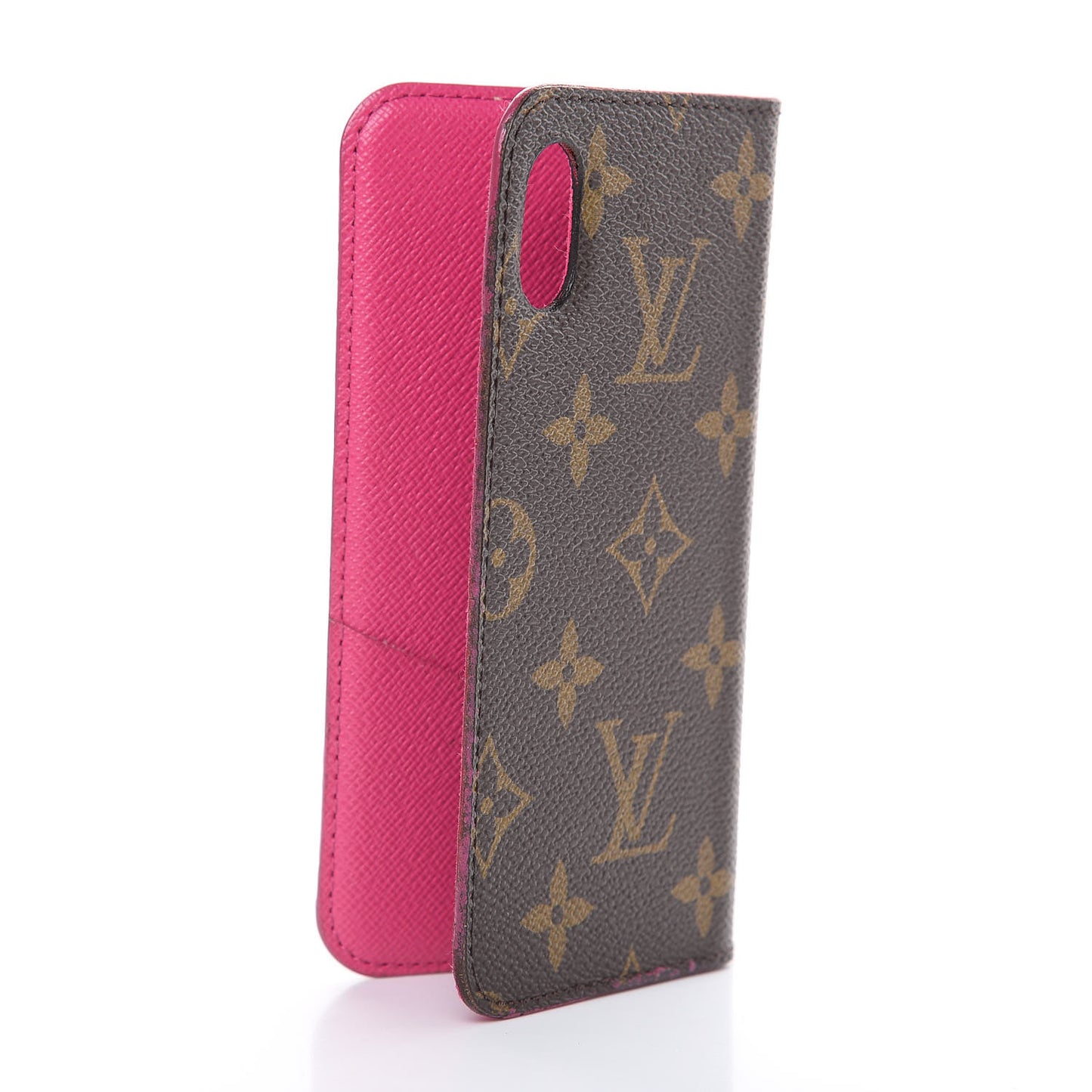 Monogram iPhone X Folio Case Rose Pop