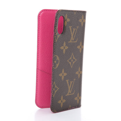 Louis Vuitton Monogram iPhone X Folio Case Rose Pop 3 of 9