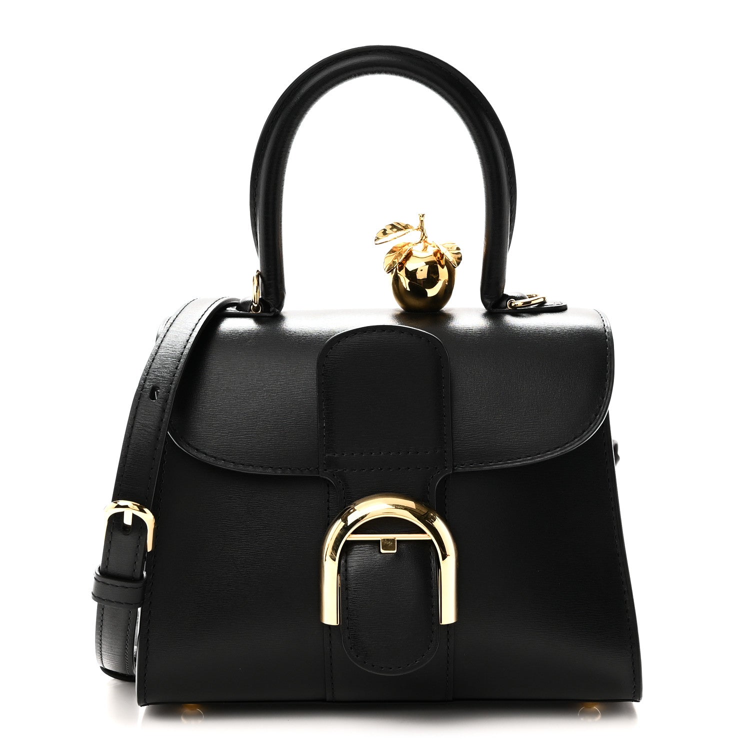 Delvaux Box Calfskin Apple In The Sky Mini Brillant Satchel Black 1 of 11