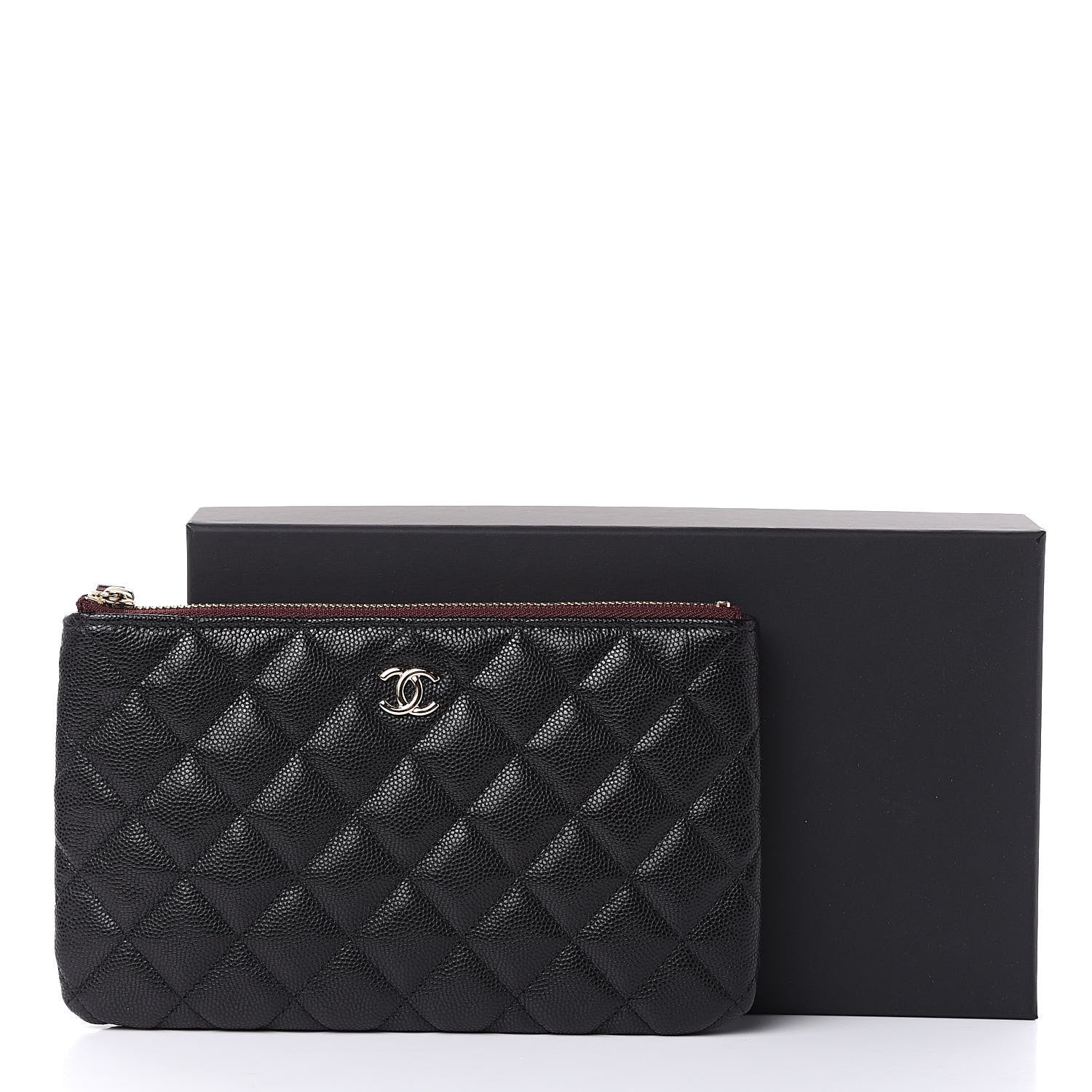 Chanel Caviar Quilted Cosmetic Case Black 8 of 8