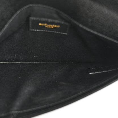 Saint Laurent Grain De Poudre Uptown Pouch Black 5 of 8