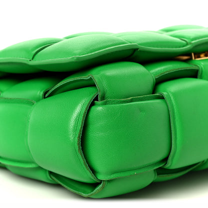 Bottega Veneta Lambskin Maxi Intreccio Padded Chain Cassette Crossbody Bag Racing Green 11 of 12